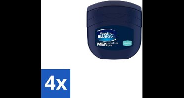 4 x Vaseline Men – Petroleum Jelly – Cooling – 250 ml - Koelend - Verkoelend - Huidverzorging - Mannelijke Huid - Droge Huid