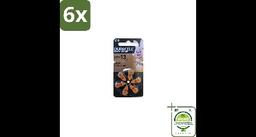 Duracell Gehoorapparaat Batterijen 13 6 stuks per verpakking - Voordeelverpakking - 6 stuks - Gehoorapparaten batterijen - Gehoorapparaten batterijen type 13