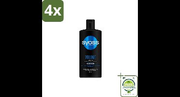 Syoss – Shampoo – Volume – 440 ml - Voordeelverpakking - 4 stuks - Volume shampoo - Fijn haar
