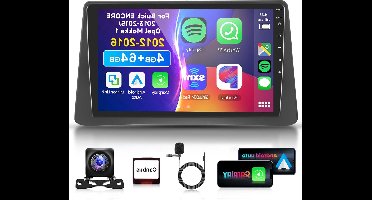Autoradio 9 Inch – 2-DIN Multimedia Systeem – Android Autoradio – Carplay Radio – Bluetooth Radio – Android 15 Interface – AHD Achteruitrijcamera – Wifi Navigatie