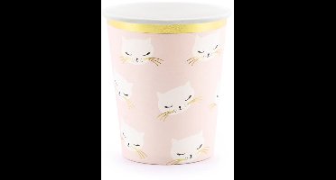 6 katten Kiki papieren bekers 200ml