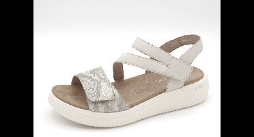 Remonte Dames Sandaal - D3L51-60 Lichtbeige/Combi - Wijdte H - Maat 40