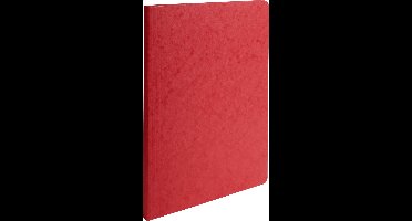 Exacompta 50x Map met gerilde rug in glanskarton 400g/m2 - 24x32cm - Rood - 11509H