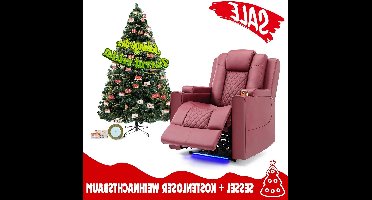 Relaxfauteuil – Relaxstoel – Sta-op Stoel – Elektrische Fauteuil – Draaifauteuil – Ergonomisch Aircushion Systeem – Verstelbaar Met Bekerhouders & Opbergruimte