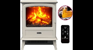 Dimplex Evandale Sfeerhaard Elektrisch - Vrijstaande elektrische waterdamp haard - 2000 watt verwarming - Optimyst waterdamp Haard - Ventilatorkachel & thermostaat - Openhaard bedienbaar via afstandsbediening - Kiezel