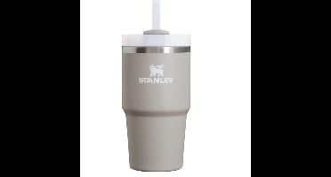 Stanley Quencher H2.0 Tumbler met Rietje 20oz (Ash) | 3-standen deksel | 8–10 uur koud & 30–38 uur ijskoud | Vaatwasmachinebestendig | Ideaal voor onderweg