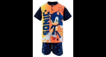 Sonic Pyjama Katoen Navy Maat 128