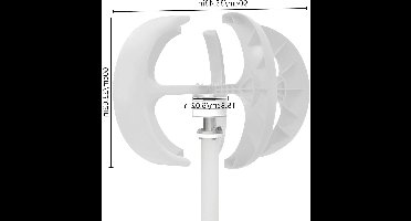 Windmolen – Windturbine – Windgenerator – Windenergie – Windmolen Generator – 600W Vermogen – Waterdichte IP67 Controller