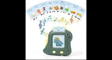 Interactieve Dino Taalmachine – Woorden & Dieren Leren – 224 Geluiden – 5 Talen – 4+