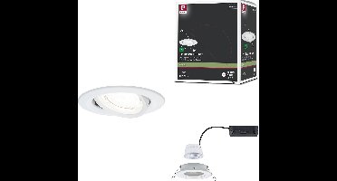 LED-inbouwlamp Nova Coin Enkele lamp rond 84mm 50° 2,8W 505lm 230V 4000K Wit mat