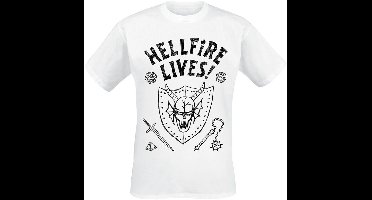 Stranger Things Season 5 - Hellfire Lives! Heren T-shirt - wit - 3XL