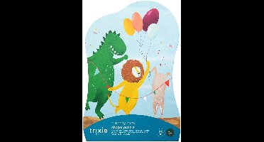 Trixie | Vormenpuzzel - Verjaardagsfeest - 36 stuks