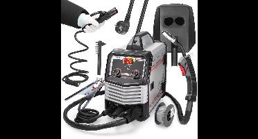 Elektrode Lasmachine - Lasmachine - Elektrische Lasser - Lasapparaat - Digitaal Inverter Lassen - 4-in-1 - MIG - MMA - MAG - TIG-160C - IGBT - Automatische Draadaanvoer - Multifunctionele Gasschild