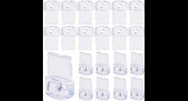 Allecto- Stofdichte Anti-stof Telefoon Beschermhoes - Plastic - Transparant - Opladen Poorten - Bescherming - Dust Plug Cover - Geschikt voor Telefoons en Laptops - Clear - 50 Stuks - 1 Doos