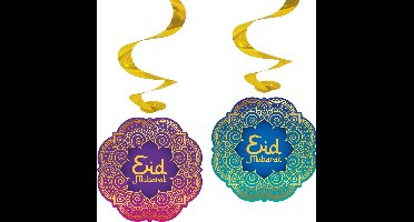 Eid Mubarak Swirls - 4 stuks