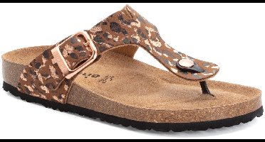 Tamaris dames muiltjes bruin/leopard