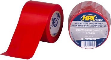 PVC isolatietape - rood 50mm x 10m