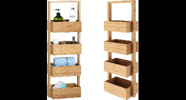 Casaria Badkamerrek - Bamboe 88x16x28cm - Bruin