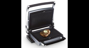 FRITEL CW 2428 - Combi grill / Grilltoestel - Antiaanbak - BBQ functie (180°) - Zwart / Zilver