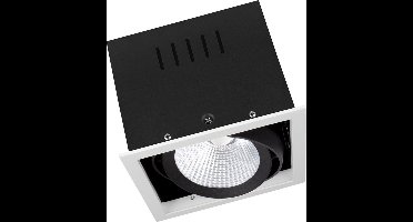 Ledvance LED Spot Vierkant Multi Kantelbaar Zwart-Wit 30W 2700lm 38D - 840 Koel Wit | Zaagmaat 164mm