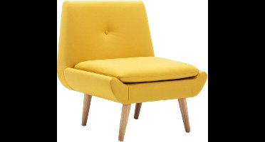 vidaXL - Fauteuil - stof - geel