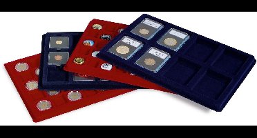 Tableau, Model L - voor Capsules 50 x 50 mm. (15 st.) Blauw - afm: 334 x 220 x 10 mm.