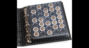 ENCAP, Bladen (4 rings) voor Munten Ø 38-39 mm. (20 st.) Transparant - afm: 240 x 282 mm.