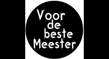 Wensetiket Beste Meester -Sticker-Etiket- 47 mm / rol 500 st.