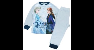 Disney Frozen Pyjama - Change is in the air - Lichtblauw - Micro Polar Fleece - Maat 104/110