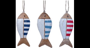 Vis hanger hout 16x6x2cm