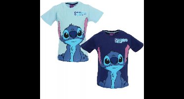 Stitch T-shirt Donkerblauw – Maat 98 – Disney – Korte Mouwen – Jongens & Meisjes