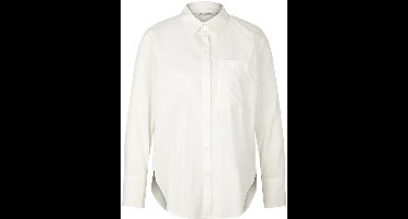 Tom Tailor Dames Blouse POPLIN bequem Wit Volwassenen