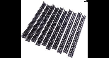 RFWR® Antiklimstrips 5 meter - Zwart - Effectieve bescherming tegen vogels en katten