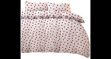 Dekbedovertrek set Rood Bed van 200 3 Onderdelen