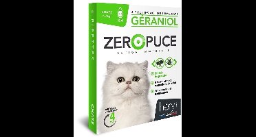 Hery zeropuce vlooiendruppels kat geraniol zonder chemicalien Boven 3 kg 4 pip
