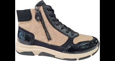 Remonte Suede Dames Veter Boots Halfhoog