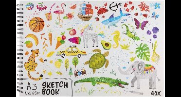 Creative Craft Group Schetsboek A3 - 40 vellen tekenpapier met ringband