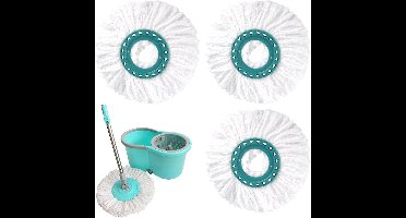 Smoakez - Set van 3 Vervangbare Mopkoppen Geschikt voor alle Vloerbekleding