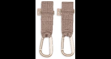 Jollein Tassenhaak Kinderwagen - Milky Coffee - 2 stuks - 19cm