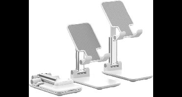 Telefoonstandaard Opvouwbaar & Verstelbaar Wit