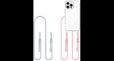 Tech-Protect Flexair Chain ​​​​Magsafe Iphone 16 Pro Grijs & Roze