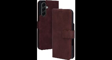 Mobiparts hoesje geschikt voor Samsung Galaxy A56 - Wallet/Boekhoesje - Eco Leer - Magneet Sluiting - Opberg vakken - Paars Rood