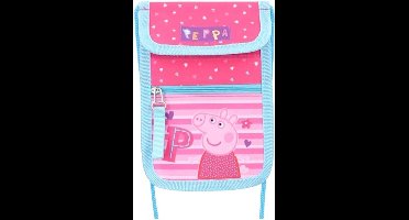 Cadeautje onder de 10 euro - Portemonnee Peppa Pig 18 Cm Polyester Blauw/roze