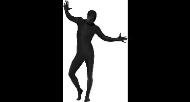 "Zwart second skin outfit voor volwassenen  - Verkleedkleding - XL"