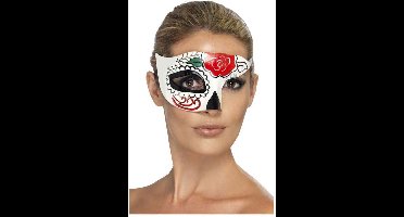SMIFFY'S - Half masker met gekleurde motieven voor volwassenen Halloween