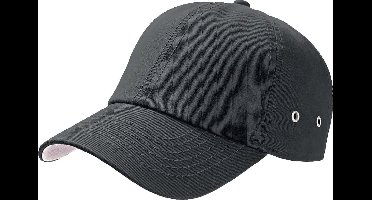 Atlantis Actie 6 Paneel Chino Baseball Cap (Donkergrijs)