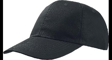 Atlantis Start 6 Paneel Baseball Cap (Zwart)