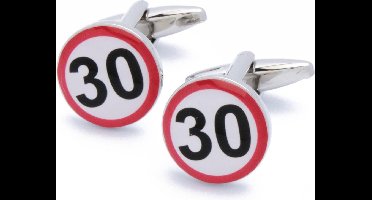 Manchetknopen - 30 Jaar Jubileum Feest Verjaardag