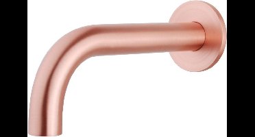Wiesbaden Caral Inbouw Baduitloop 20 cm. - Geborsteld Koper