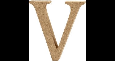 Letter, V, H: 8 cm, dikte 1,5 cm, 1 stuk